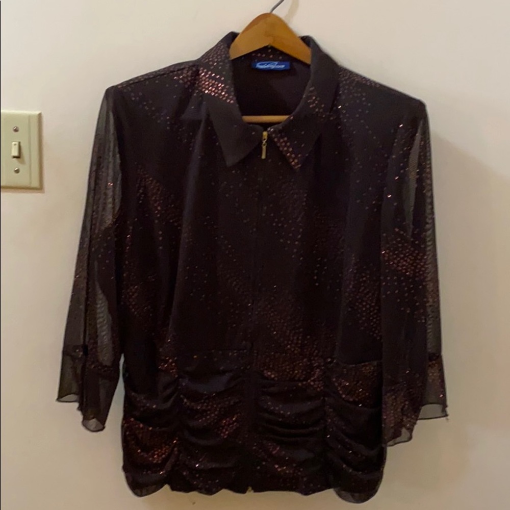 Fab bronze and brown three piece suit with purse